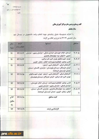 اعلام زمان دقیق انتخاب واحد دانشجویان کاردانی ، کارشناسی ناپیوسته وکارشناسی پیوسته