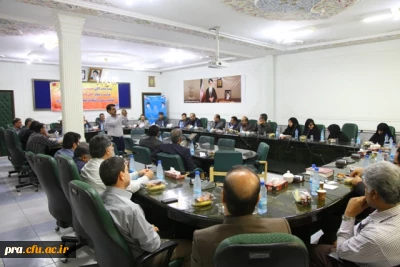 آیین تکریم و تودیع مسئول حراست پردیس