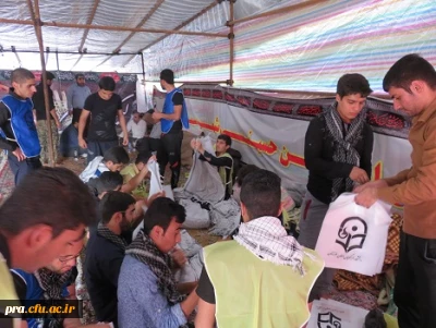 موکب استقبال از زائرین اربعین حسینی در مرز چذابه با همت دانشگاه فرهنگیان استان خوزستان  با هدف خدمت به زائرین راه اندازی شد.