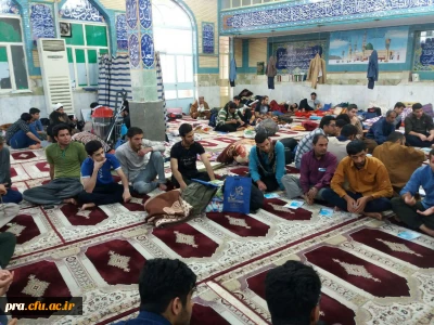 مراسم معنوی اعتکاف دانشجویان
