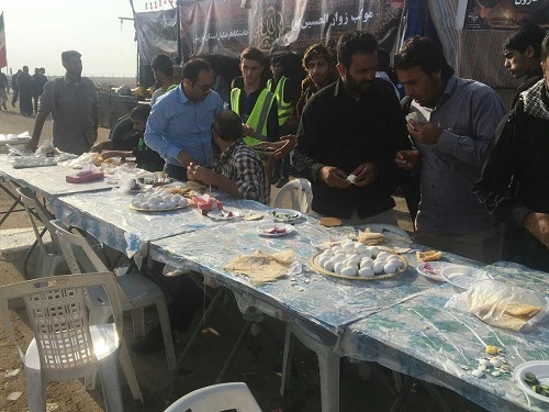 بازدید از موکب اباعبدالله (ع) در چذابه