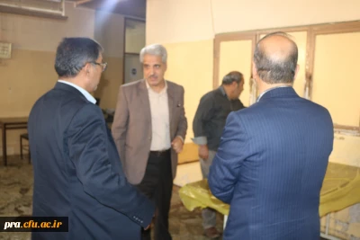 بازدید معاونت دانشجویی و مدیر کل خدمات و رفاه دانشجویی دانشگاه فرهنگیان از پردیس حضرت رسول اکرم (ص) اهواز 