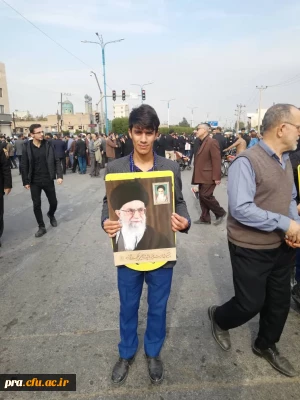 شرکت دانشجویان پردیس حضرت رسول اکرم(ص) اهواز در نماز جمعه