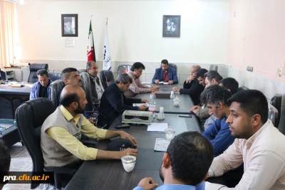 برگزاری چهارمین جلسه اداری در دفتر ریاست محترم پردیس حضرت رسول اکرم(ص) 