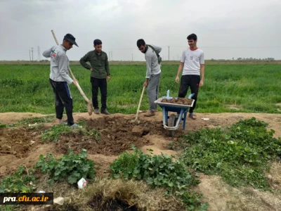 برگزاری اردوی جهادی98 توسط دانشجویان بسیج پردیس حضرت رسول اکرم(ص) در منطقه قلعه چنعان اهواز