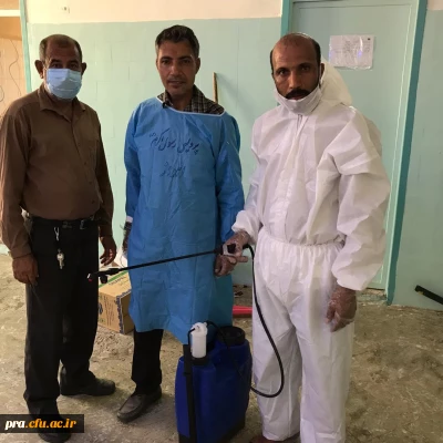 سم پاشی و ضد عفونی کردن واحد پردیس حضرت رسول اکرم(ص) خوزستان