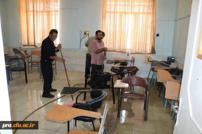 آماده و مهیاء سازی فضای فیزیکی دانشگاه در آغاز سال تحصیلی جدید در پردیس حضرت رسول اکرم(ص) خوزستان