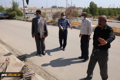 طرح پاکسازی محوطه داخلی دانشگاه پردیس حضرت رسول اکرم(ص) خوزستان