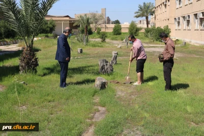 کاشت نهال در پردیس حضرت رسول اکرم(ص) خوزستان