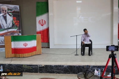 مراسم افتتاحیه دهمین دوره اندیشه مطهر و مراسم معارفه و تودیع مسئولین بسیج دانشجویی پردیس حضرت رسول اکرم(ص) خوزستان