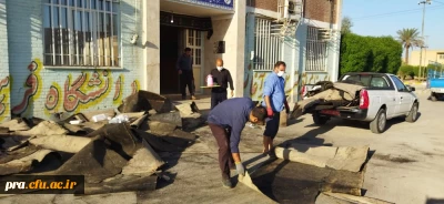 نصب ایزوگام در پردیس حضرت رسول اکرم(ص) خوزستان