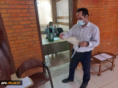 تحویل مدارک دانشجویان ترددی سال1400 در پردیس حضرت رسول اکرم(ص) اهواز