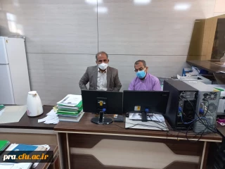 هماهنگی مدیر گروه علوم پایه جهت برنامه ریزی کلاسی در پردیس حضرت رسول اکرم(ص) اهواز