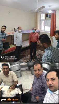 بازدید دکتر صالحی  از حضور دانشجویان ورودی در خوابگاههای پردیس حضرت رسول اکرم(ص) اهواز