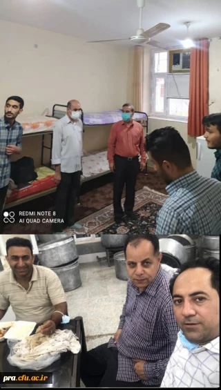 بازدید دکتر صالحی  از حضور دانشجویان ورودی در خوابگاههای پردیس حضرت رسول اکرم(ص) اهواز