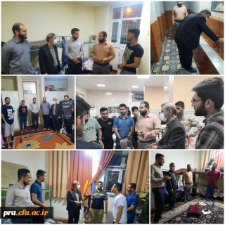 بازدید سر زده سرپرست پردیس حضرت رسول اکرم (ص) اهواز از خوابگاههای دانشجویی