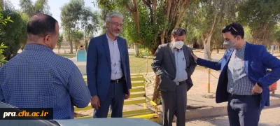  بازدید میدانی دکتر جرفی مدیر دانشگاه فرهنکیان استان خوزستان، آقای کلانتر رشیدی ذیحساب مالی استان