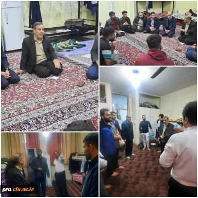 بازدید دکتر مسعود صالحی سرپرست مدیریت امور پردیس های استان خوزستان از خوابگاه های پردیس حضرت رسول اکرم (ص)
