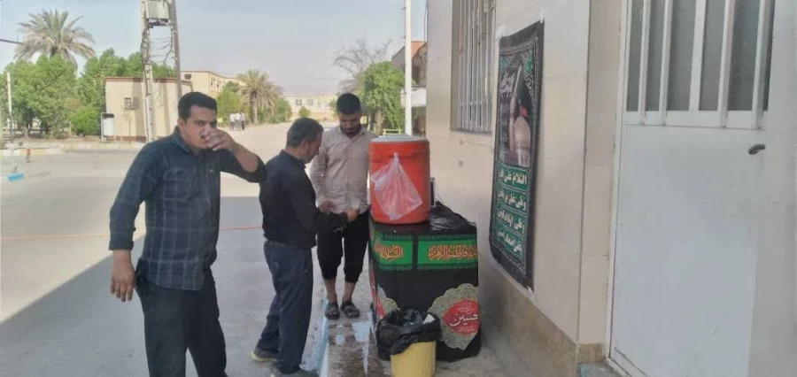 برپایی موکب حسینی در محوطه پردیس حضرت رسول اکرم(ص) 2