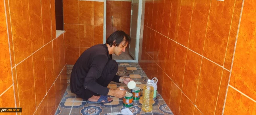 عملیات بهسازی ، بتن ریزی و رنگ آمیزی محوطه بیرونی سرویس های بهداشتی پردیس 2