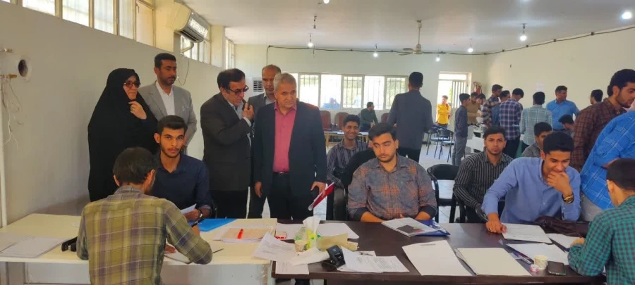 بازدید دکتر رحیمی معاون مرکز توسعه بهسازی و توانمندی سرمایه انسانی دانشگاه فرهنگیان از  پردیس حضرت رسول اکرم (ص) اهواز 2