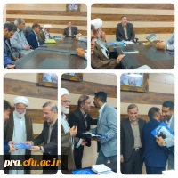 برگزاری جلسه معارفه دکترحاذق نژاد به عنوان معاونت توسعه منابع و امور دانشجویی پردیس حضرت رسول اکرم (ص) اهواز 2