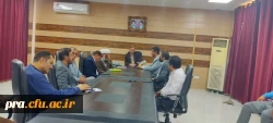 برگزاری جلسه معارفه دکترحاذق نژاد به عنوان معاونت توسعه منابع و امور دانشجویی پردیس حضرت رسول اکرم (ص) اهواز 2