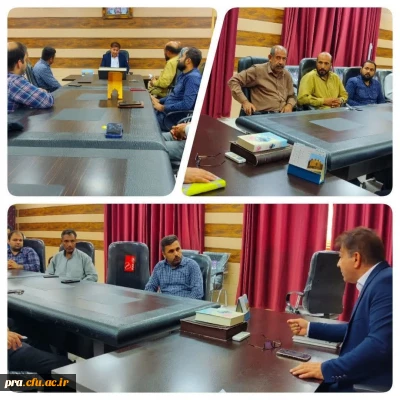 جلسه اداری معاونت توسعه منابع وپشتیبانی با کارکنان خدماتی