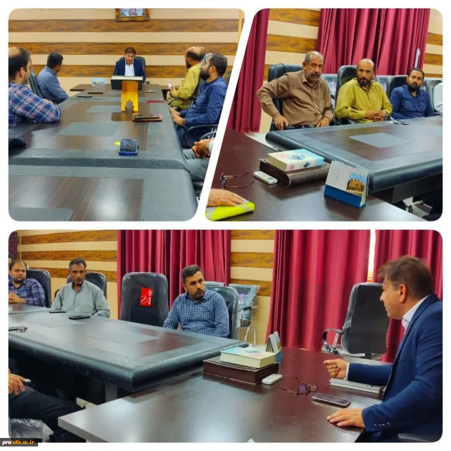 جلسه اداری معاونت توسعه منابع وپشتیبانی با کارکنان خدماتی 2