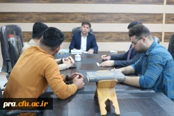 جلسه شورای صنفی با معاونت پشتیبانی پردیس دکتر حاذق نژاد 2