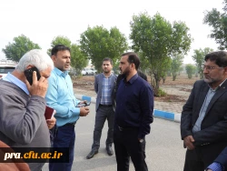 بازدید دکتر یوسفی نماینده ی مردم اهواز در مجلس شورای اسلامی و مهندس کرم نژاد مدیرکل آبفای استان خوزستان از پردیس حضرت رسول اکرم(ص) 2