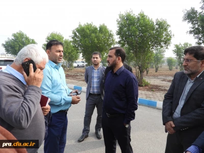 بازدید دکتر یوسفی نماینده ی مردم اهواز در مجلس شورای اسلامی و مهندس کرم نژاد مدیرکل آبفای استان خوزستان از پردیس حضرت رسول اکرم(ص)