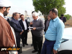 بازدید دکتر یوسفی نماینده ی مردم اهواز در مجلس شورای اسلامی و مهندس کرم نژاد مدیرکل آبفای استان خوزستان از پردیس حضرت رسول اکرم(ص) 2