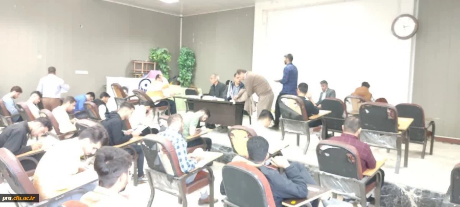 برگزاری امتحانات پایانی  نیمسال اول 1402 پردیس حضرت رسول اکرم (ص) اهواز 2