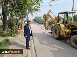 عملیات لایروبی فافضلابها  و جدول کشی بلوارهای داخلی پردیس  2