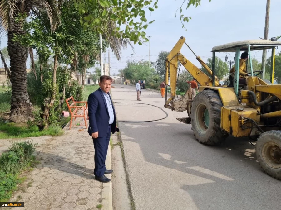 عملیات لایروبی فافضلابها  و جدول کشی بلوارهای داخلی پردیس  2