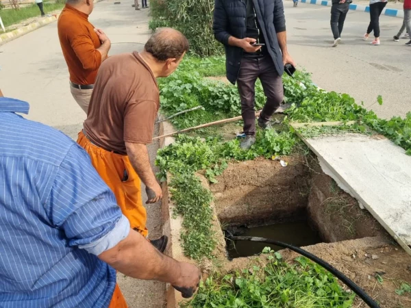 عملیات لایروبی فافضلابها  و جدول کشی بلوارهای داخلی پردیس  4