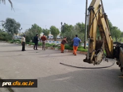 عملیات لایروبی فافضلابها  و جدول کشی بلوارهای داخلی پردیس  5