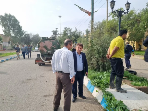 عملیات لایروبی فافضلابها  و جدول کشی بلوارهای داخلی پردیس  8