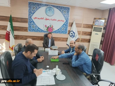 نشست کمیته اجرایی چهارمین جشنواره ورزشی کارکنان پردیس حضرت رسول اکرم (ص) خوزستان 