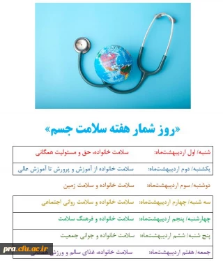 هفته سلامت جسم 