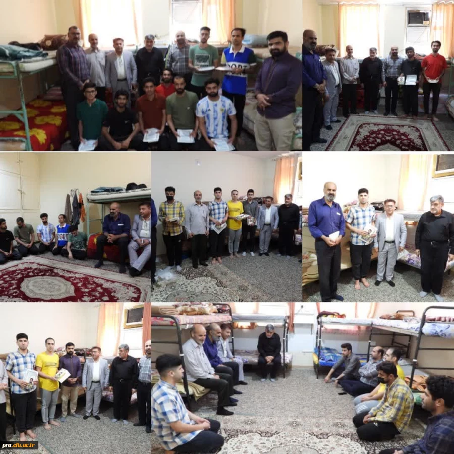 تعیین وتقدیر از ساکنین اتاق های نمونه بهداشتی سراهای دانشجویی 2