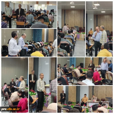 بازدید رئیس امور پردیس های استان خوزستان از  امتحانات نیمسال دوم سال تحصیلی 1403-1402