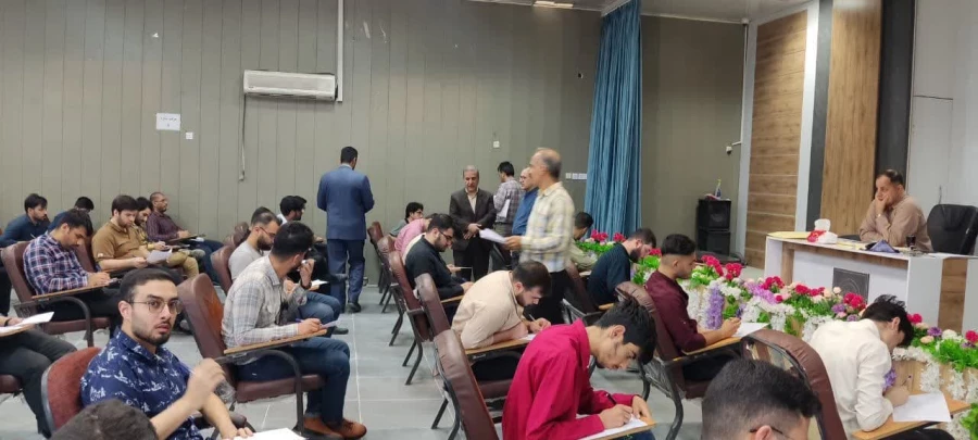 بازدید رئیس امور پردیس های استان خوزستان از  امتحانات نیمسال دوم سال تحصیلی 1403-1402 3