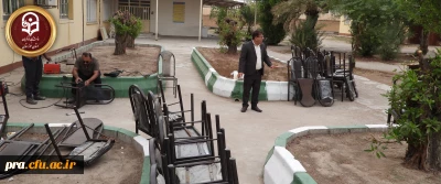 تعمیر و بازسازی صندلی های فرسوده پردیس حضرت رسول اکرم(ص)