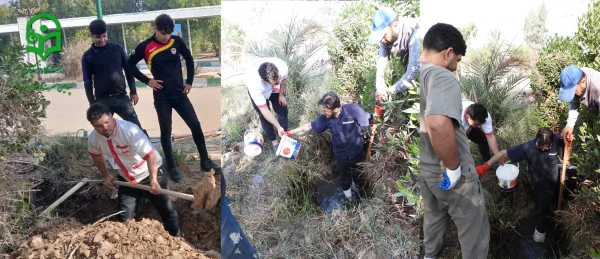 تعویض لوله آب شرب توسط همکاران زحمتکش پردیس حضرت رسول اکرم(ص) 4