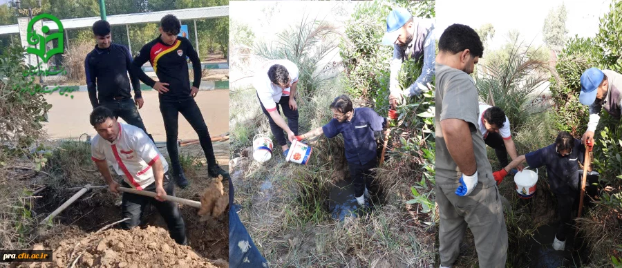 تعویض لوله آب شرب توسط همکاران زحمتکش پردیس حضرت رسول اکرم(ص) 4