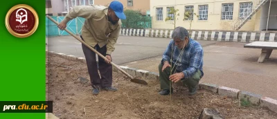 گل کاری در مرکز دکتر حسابی