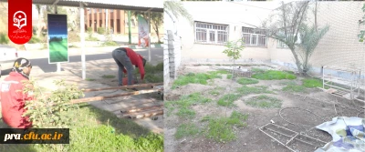 آغاز پروژه آماده سازی مسقف کردن انبار در پردیس حضرت رسول اکرم(ص)