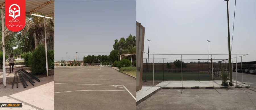 آغاز پروژه احداث رختکن رمین چمن مصنوعی و مجموعه ورزشی روباز پردیس حضرت رسول اکرم(ص) اهواز 2